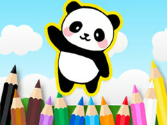 Spill Coloring Book: Cute Panda