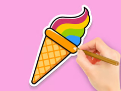 Spill Coloring Book: Rainbow Ice Cream