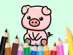 Spill Coloring Book: Cute Pig 2
