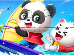 Spill Jigsaw Puzzle: Baby Panda Sailing