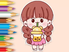 Spill Coloring Book: Lovely Girl