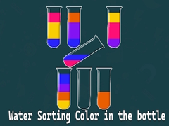 Spill Water Sorting Color in the bottle