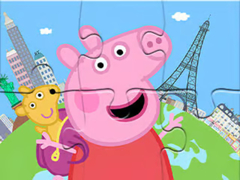 Spill Jigsaw Puzzle: Peppa Travel Around