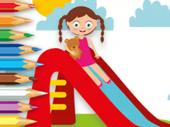 Spill Coloring Book: Playing Slide