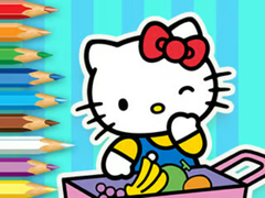 Spill Coloring Book: Hello Kitty Market
