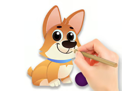 Spill Coloring Book: Dog With Toy
