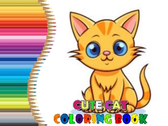 Spill Cute Cat Coloring Book