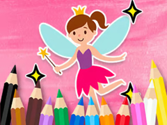 Spill Coloring Book: Little Pretty Fairy