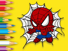 Spill Coloring Book: Baby Spiderman