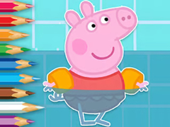 Spill Coloring Book: Peppa Swimming