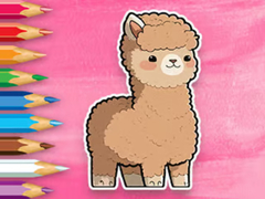 Spill Coloring Book: Cute Alpaca