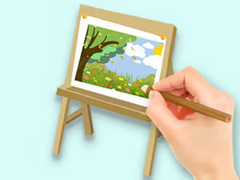 Spill Coloring Book: Paysage Drawing Board