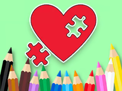 Spill Coloring Book: BTS Heart Jigsaw