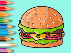 Spill Coloring Book: Delicious Hamburger