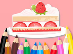 Spill Coloring Book: Strawberry Cake
