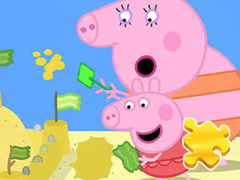 Spill Jigsaw Puzzle: Peppa Pig Making Sand