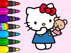 Spill Coloring Book: Hello Kitty Teddy Bear