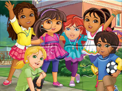 Spill Jigsaw Puzzle: Dora Into City