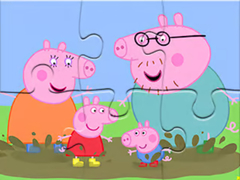 Spill Jigsaw Puzzle: Peppa Pig Muddy Puddles