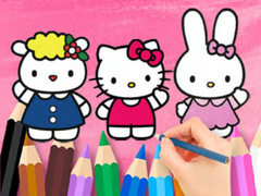 Spill Coloring Book: Hello Kitty With Friends