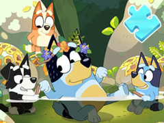 Spill Jigsaw Puzzle: Bluey Pool Spa