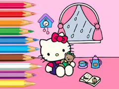Spill Coloring Book: Hello Kitty Rainy Day