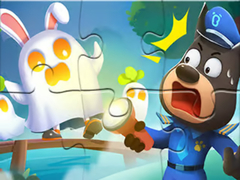 Spill Jigsaw Puzzle: Baby Panda Haunted Town
