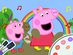 Spill Coloring Book: Peppa Pig Muddy Funny
