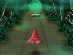 Spill Cerise Hood Run Through the Woods