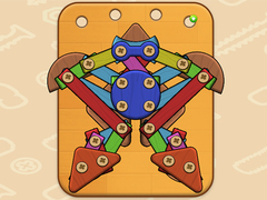 Spill Wood & Screw Puzzle