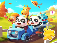 Spill Jigsaw Puzzle: Baby Panda Autumn