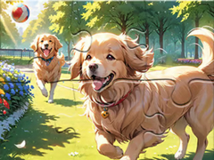 Spill Jigsaw Puzzle: Puppy Fun