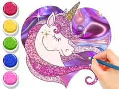 Spill Coloring Book: Glowing Unicorn