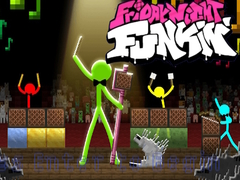 Spill FNF Rush E : Animation vs. Minecraft