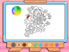 Spill Coloring Book: Flower Bouquet