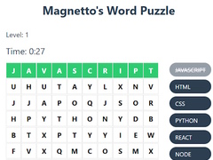 Spill Magnetto's Word Puzzle