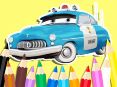 Spill Coloring Book: Cars Sheriff
