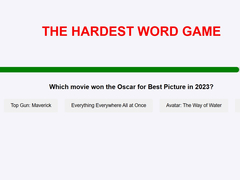 Spill The Hardest Word Game