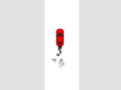 Spill Red Car