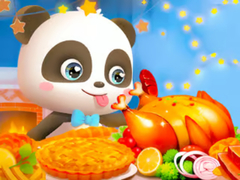 Spill Jigsaw Puzzle: Little Panda Thanksgiving Feast