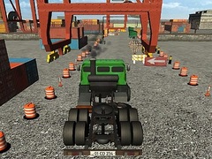 Spill Heavy Truck Drift And Driving