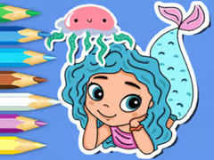 Spill Coloring Book: Jellyfish Mermaid