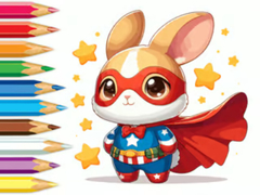 Spill Coloring Book: Super Rabbit