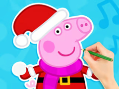 Spill Coloring Book: Peppa Pig Snowman