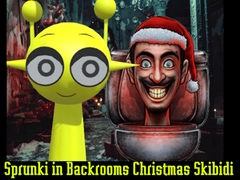 Spill Sprunki in Backrooms Christmas Skibidi 