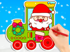 Spill Coloring Book: Christmas Train