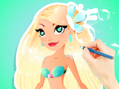 Spill Coloring Book: Aqua Mermaid