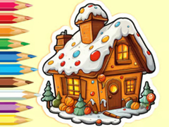 Spill Coloring Book: Christmas Candy House