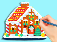 Spill Coloring Book: Gingerbread Hut