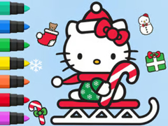 Spill Coloring Book: Hello Kitty Christmas